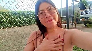 i wake up horny wanting big black cock and masturbate outdoors for strangers to see