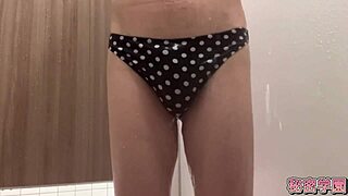 can you see me masturbating in this miniskirt and polka dot panties?