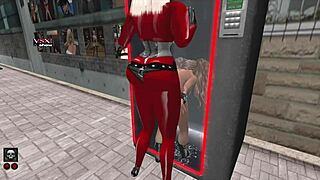Shemale Dominates Girl at Gloryhole in Second Life