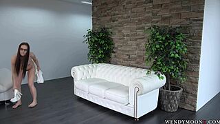 wendy moon's totally naked posing in front of the photographer, looking so seductive 😏