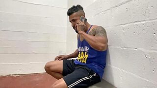 Coworker Fucks Wife in Locker Room with Husband Watching