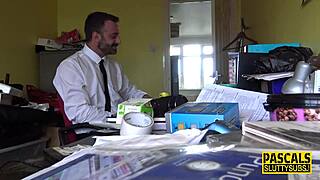 Handcuffed Milf Submissive Throated Hard for Sticky Cum. She's Bound Tight!