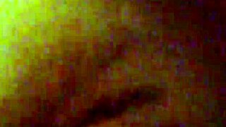 MZ Slippery enjoys a relaxing solo session in front of the mirror