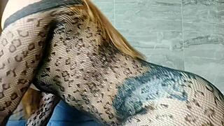 hot milf shows all parts of her body in close up