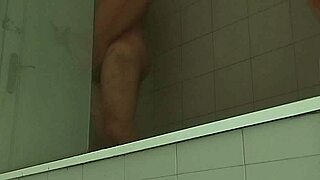 Delicious guy shaves his monster cock.