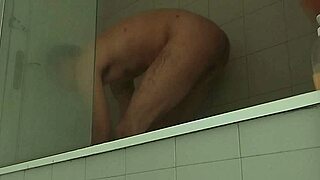 Hey, wanna see this guy shave his huge dick?