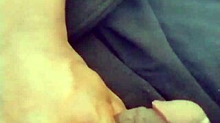 i just got home from work and started fantasizing about my girlfriend wife with slow motion masturbation leading to wet cum in the garage