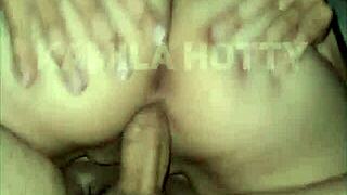 curvy housewife lets roommate cum inside while husband watches