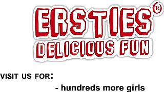 effie rubs her hairy pussy until she cums 😍