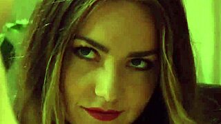 Blonde dom undresses tight lesbian slaves in bondage