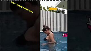 Ana Jalandoni in a bikini downblouse scene