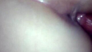 Horny wife bent over for doggystyle on the sofa.