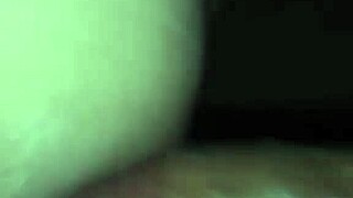 Horny wife bent over for doggystyle on the sofa.