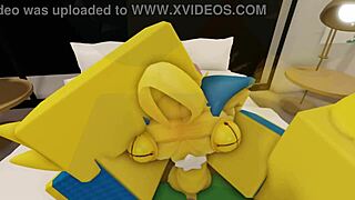 Watch this furry noob couple fuck with big tits and asses in a modern Robloxian house?