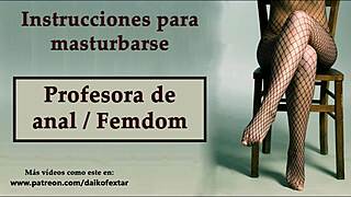 Hey, this Spanish teacher’s anal femdom instructions are wild!