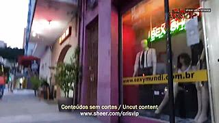 intense humiliation as slut swallows cum from strangers at gloryhole