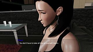 milf gives blowjob while bound in lust gameplay, huge boobs bouncing, wanna see?