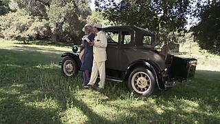 outdoor fucking natasha marley in fishnets and heels