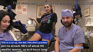 Dr Tampa - Stefania Mafra - Yearly Physical, tanned Latina nurse with big tits.