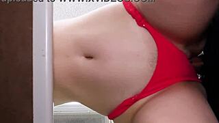 strict security officer brings suspect to back office for punishment