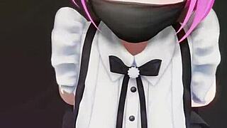 Towa's special service with footjob and blowjob