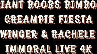 Redhead Chad rides in cowgirl threesome with cum on ass.