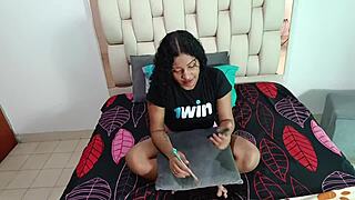 perverted stepbrother fucks latina stepsister's pussy