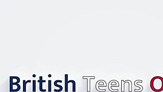 hot british teen 18+ swallows cum after wild foreplay.