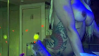 in the motel, mc threw a private party and fucked the naughty blonde hard, cumming in her mouth