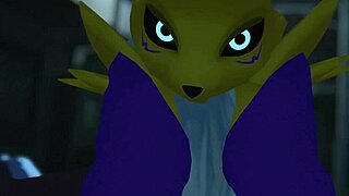 Damn! Renamon gets pounded hard in public!