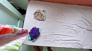 Brazilian maid provokes with huge ass in pov