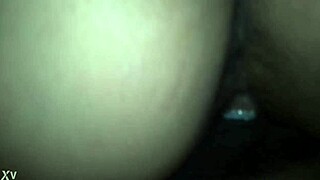 Hot girl sits on all fours