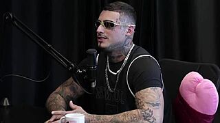 two brunettes strip him after horny talk from recordings, pleasing women, oral sex tips - kylian cria sheer red