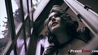 unfulfilled housewife cheats on husband with teen 18+aged peeping tom