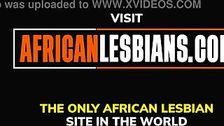 Curvy Xhosa LESBIANS SCISSORING hard after a sweet Tinder date