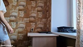 Lonely Housewife Tries Sex Toy In Thirsty Pussy!