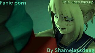 Toga gives Deku a blowjob and creampie