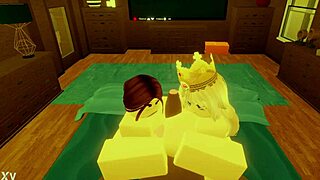 robloxian bbc dominates two snowbunnies in bed