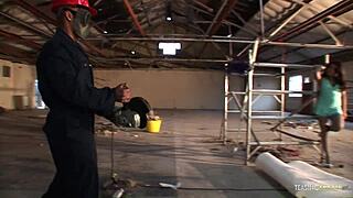 Does Threesome Sex with Cum on Face Make This Brunette Milf Happier?