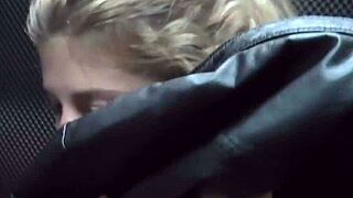 Intense Blowjob With Clothes Ripped In Front Of Mirror.