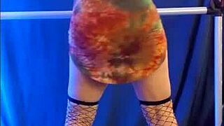 Hotwife Steffi Dances as Hippie Witch with Dirty Pussy Moves