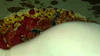 teen arab girl in los angeles craves bbc while enjoying kinky pizza fetish play