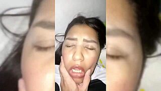 colombian brunette wife, tired of life, sucks the neighbor's cock in usa