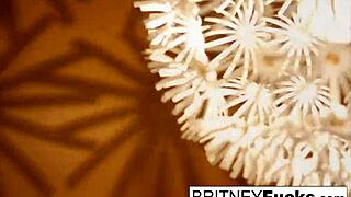 Feeling the retro vibe, this sexy blonde teases and solos passionately.