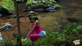 Meeting A Sexy Brunette In The Forest Makes The Guy Motivated For Outdoor Anal Sex?