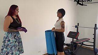 Yoga classes from a teen 18+ to a lesbian milf