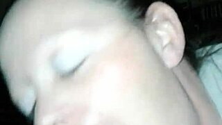 my wife gives a sloppy blowjob at home