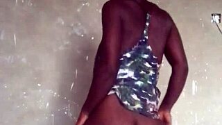 Crazy Bitch Twerks in Clothes Before Going Fully Naked