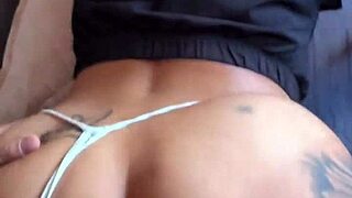 POV: Your girlfriend, the housewife whore, lets me videotape her doggystyle ass shaking in panties for humiliation