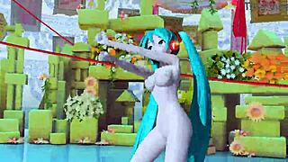 Hatsune Miku's Nude Body in Patchwork Staccato Mod